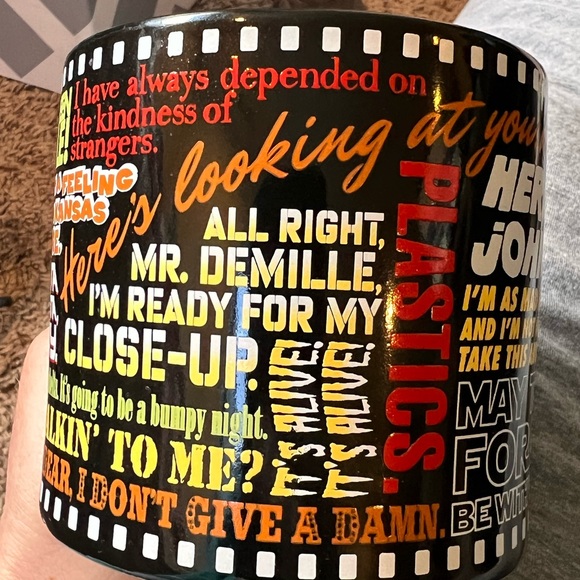 CLASSIC MOVIE MUG new in box 2014 classic movie lines. No flaws coffee tea - Picture 2 of 10